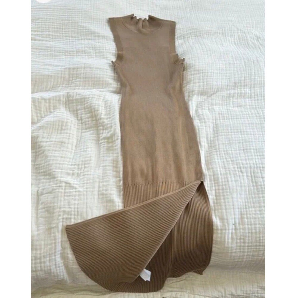 Good American Maxi High Neck Knit Dress 00/0